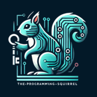 The-Programming-Squirrel logo with squirrel navy background (192x192px)